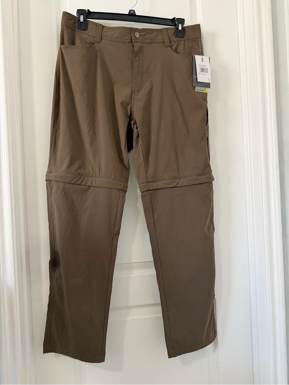 Free Country Men's Zip-Off Cargo Pants - Brown
